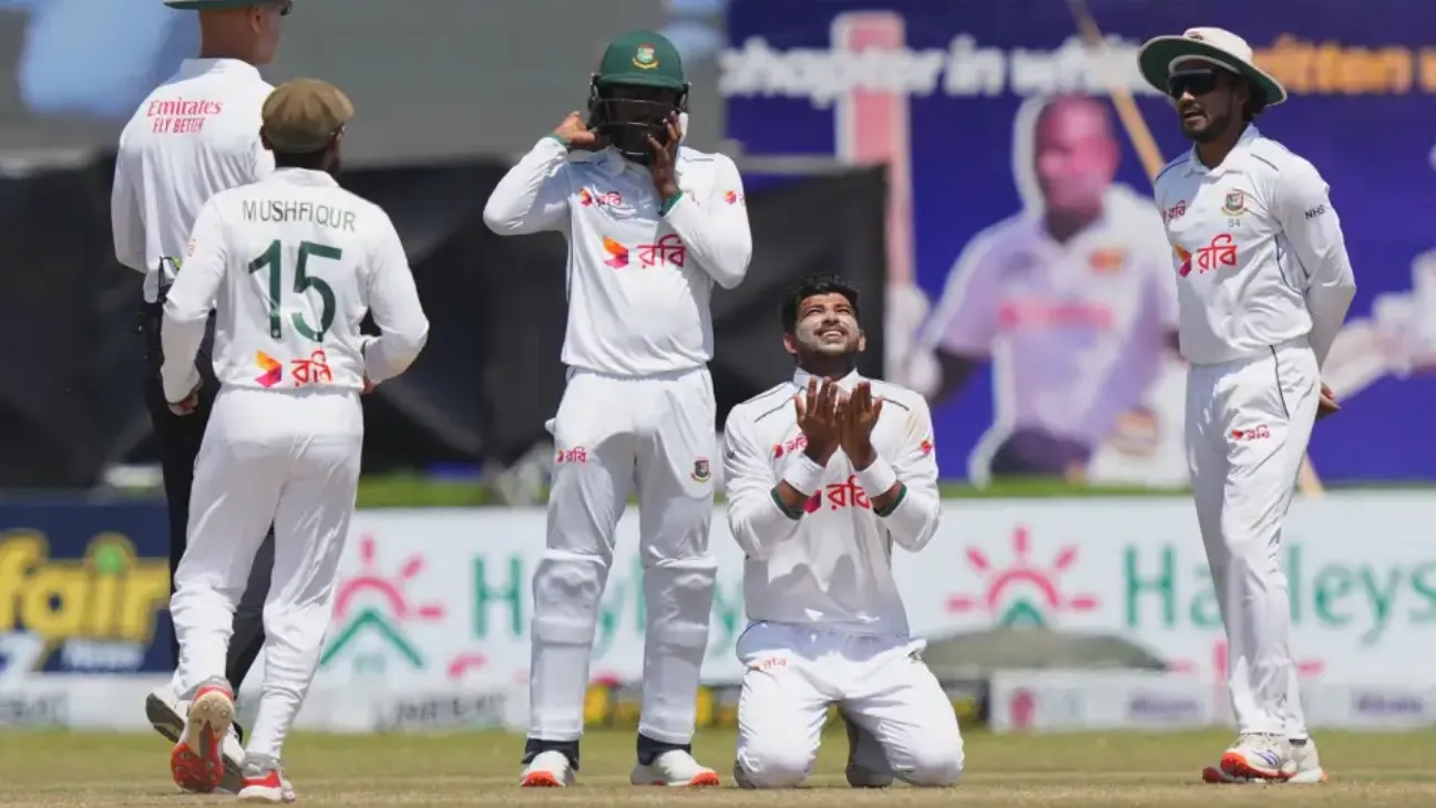 Shadman’s 76 and Naim’s Five-Wicket Haul Push Bangladesh Ahead on Day 4