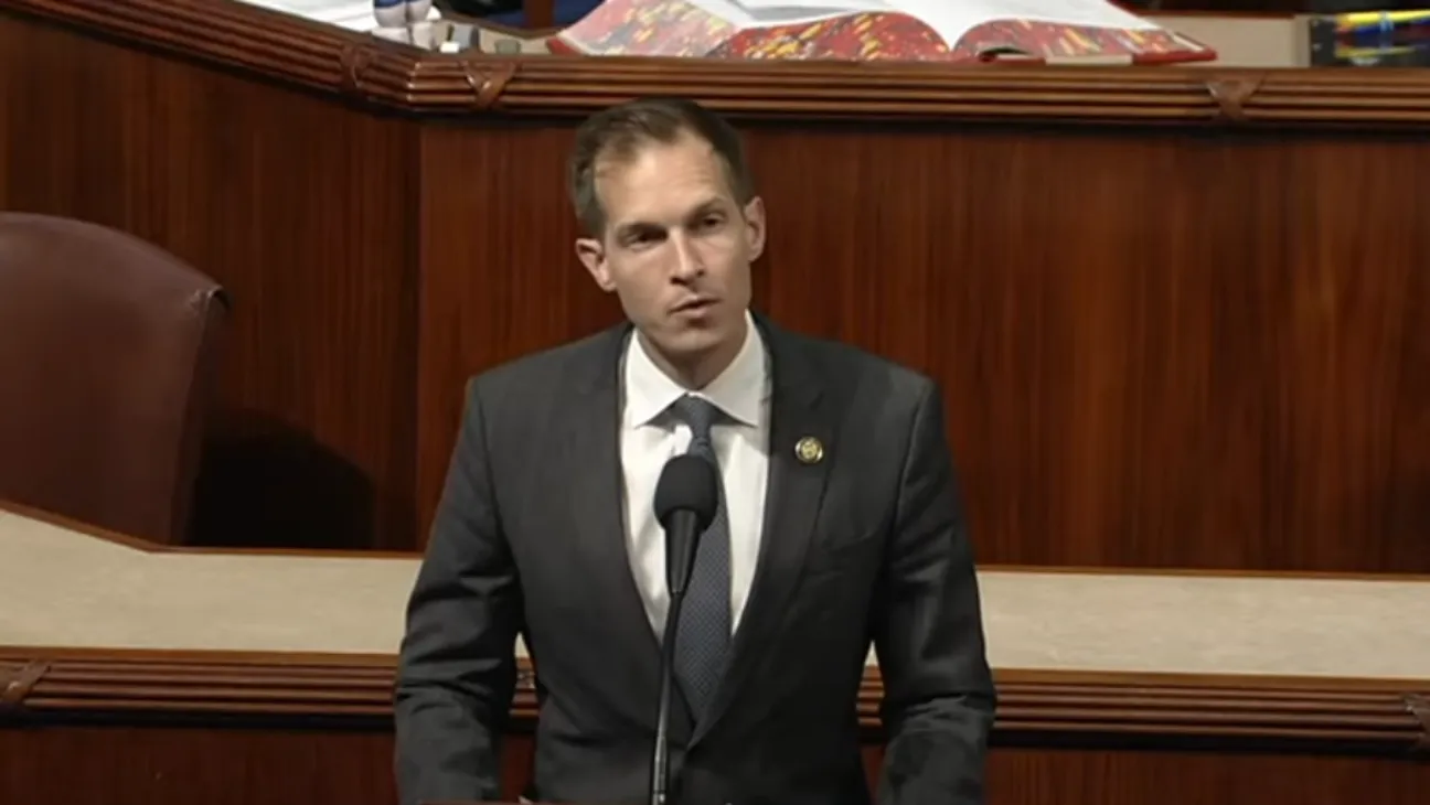 Rep. Jake Auchincloss Criticizes Administration Over Blockchain Conflicts During House Remarks