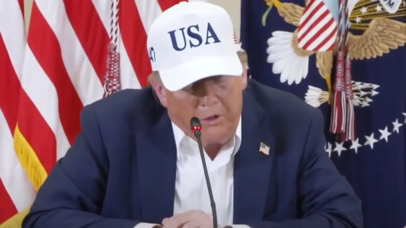 Trump Thanks Coast Guard and Texas Officials During Kerrville Flood Response Visit