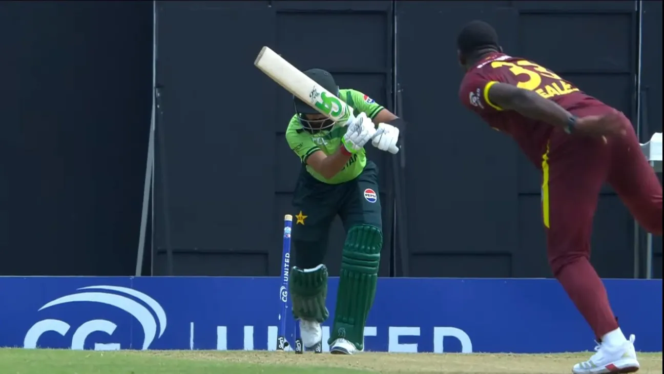 Babar Azam Out for 20th International Duck in Pakistan vs West Indies ODI