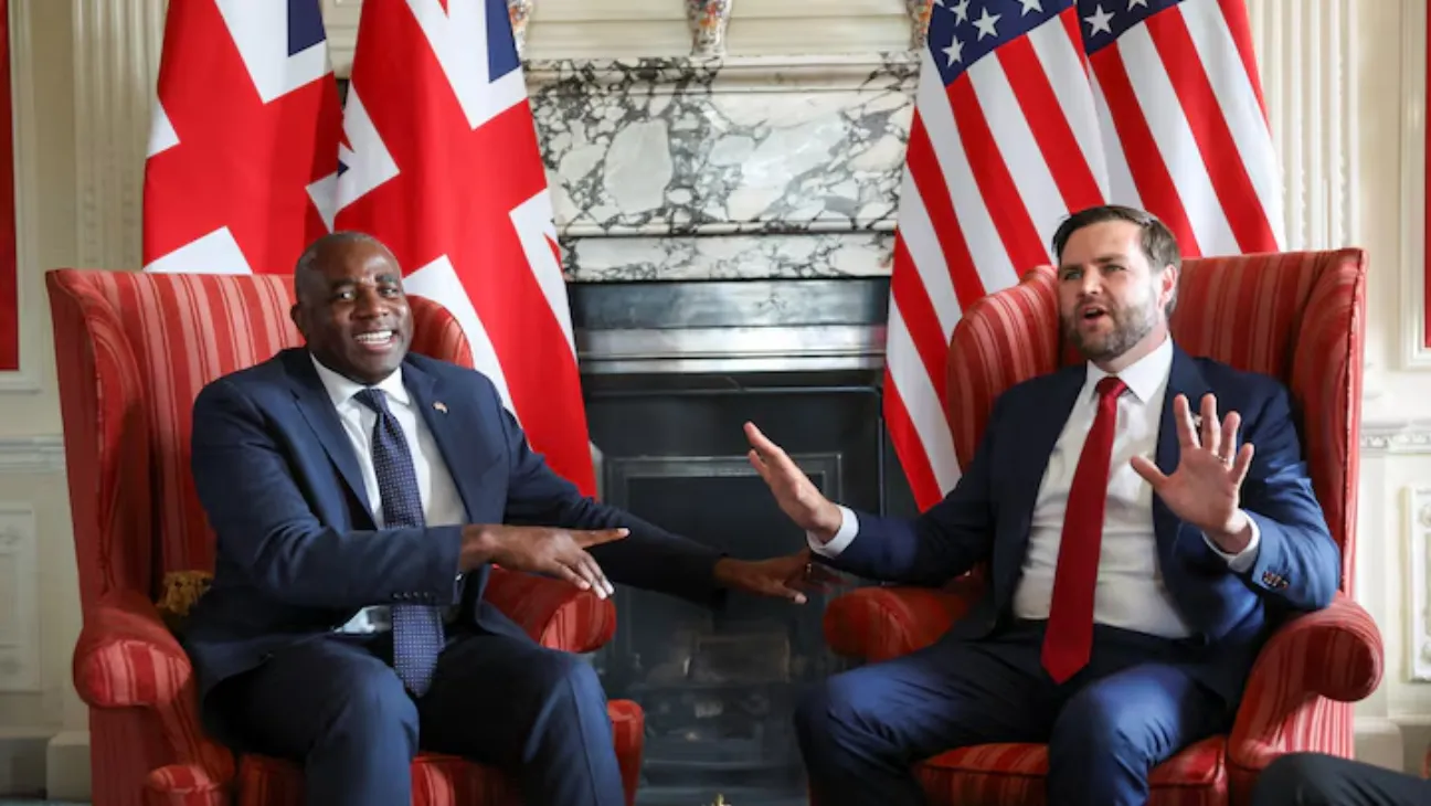 US Vice President JD Vance Meets UK’s David Lammy, Stresses Shared Goal on Gaza Despite Policy Divide
